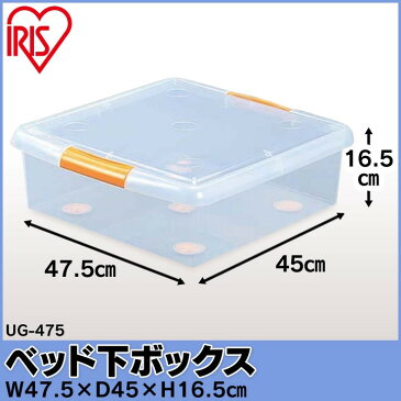 薄型ボックス UG-475 アイリスオーヤマ ベッド下収納ケース 衣類収納ケース 衣装ケース 収納ボックス プラスチック フタ付き