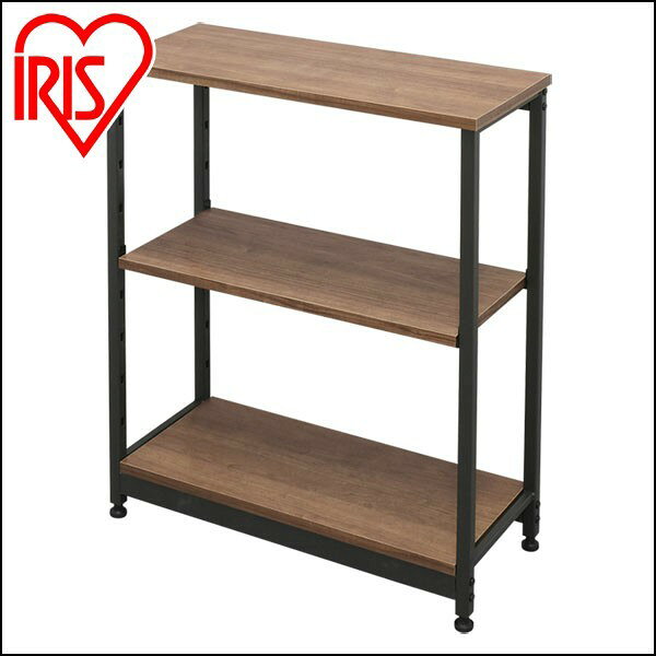 [250円OFFクーポン/暑さ対策フェア]オープンラック スチールウッドラック 幅62cm 3...