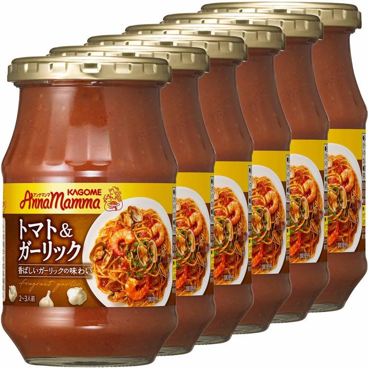 【6個】アンナマンマ トマト＆ガーリック カゴメ パスタソース ガーリック 【D】【カゴメCP】のサムネイル