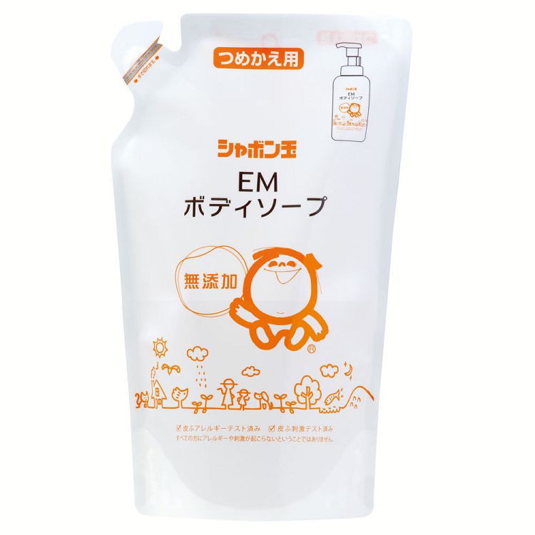 EMボディーソープ（つめかえ用）420ml 3521EMボディーソープ 420ml ソープ お風呂 つめかえ用 無添加 シャボン玉石けん 【D】