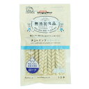 ◆甘く香るミルク味がおいしい、コラーゲンを含有する牛皮ベースのガム。◆ロープ状に編み込むことで歯が食い込みやすい。◆適度な歯ごたえで、噛むたびに歯が食い込み歯垢を除去し、歯と歯ぐきの健康維持に役立つ。◆保存料、着色料、発色剤、酸化防止剤を使用しない無添加良品シリーズ。■リニューアルによりパッケージが異なる場合がございます。●商品サイズ（cm）幅約15×奥行約2.5×高さ約24●内容量10本●幼犬には与えないで下さい。全犬種用●原材料牛皮（コラーゲン含有）、コーンスターチ、ミルク、グリセリン、ソルビトール、香料●成分粗たん白質：22％以上、粗脂肪：0.5％以上、粗繊維：1％以下、粗灰分：3.5％以下、水分：20％以下●原産国中国※当商品はお取り寄せ品の為、在庫の確認及び商品のお届けまでお時間を頂く場合がございます。また、商品がメーカーにて完売となっていた場合、キャンセル又は注文内容の変更をお願いいたしております。予めご了承くださいますようお願いいたします。■こちらの商品はアイリスプラザがセレクトしたオススメ商品です。（検索用：ガム・コラーゲン・犬・ガム・無添加・オヤツ・おやつ・歯・コラーゲン・4976555821697） あす楽に関しまして あす楽対象商品、対象地域に該当する場合あす楽マークがご注文かご近くに表示されます。 詳細は注文かご近くにございます【配送方法と送料・あす楽利用条件を見る】よりご確認いただけます。 あす楽可能なお支払方法は【クレジットカード、代金引換、全額ポイント支払い】のみとなります。 下記の場合はあす楽対象外となります。 14時以降のご注文の場合(土曜日は12時まで) 時間指定がある場合 決済処理にお時間を頂戴する場合 ご注文時備考欄にご記入がある場合 郵便番号や住所に誤りがある場合 15点以上ご購入いただいた場合 あす楽対象外の商品とご一緒にご注文いただいた場合　