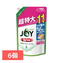 【6個セット】除菌ジョイコンパクト緑茶の香り詰替ジャンボ 1425ml 除菌 JOY 時短 強力洗浄 食器用 洗剤 台所 ジョイ 【D】