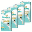 【4個セット】紙おむつ ベビー用品 パンツタイプ パンパース 肌へのいちばんパンツ / スーパージャンボ M たっち 48枚(6-12kg)ふかふか心地 肌への一番 デザイン2種類 もれ・ムレ0 まとめ買い 超吸収 Pampers P&G