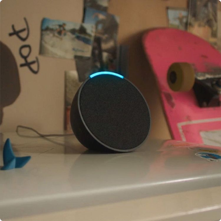 スマートデバイス エコー Alexa Echo Pop(エコーポップ) B09WX3PJ3Xアレクサ aiスピーカー スマートスピーカー スマートホーム アマゾン スピーカー えちょ Amazon チャコール グレーシャーホワイト