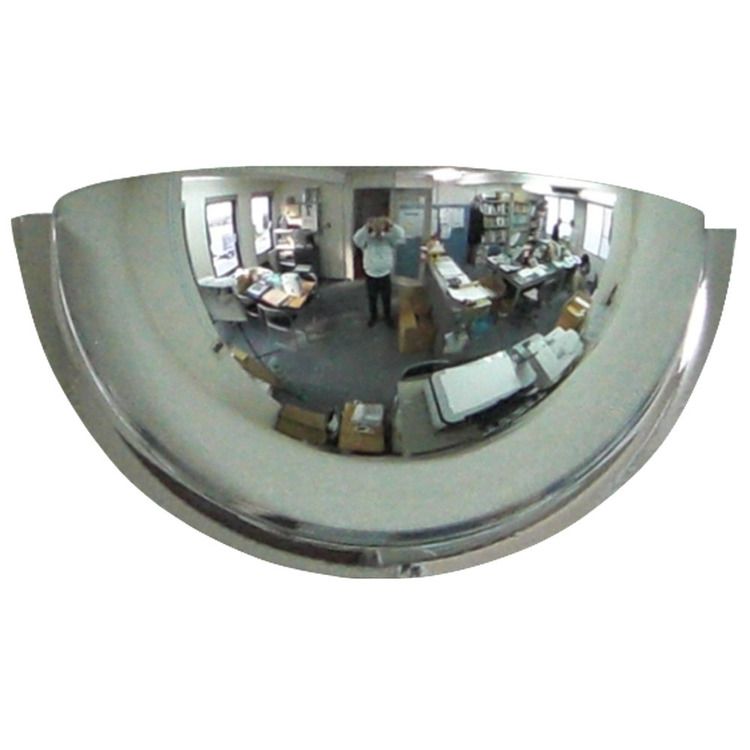 鏡 広角ミラー 防犯 半球ミラー ハーフ 安全ミラー T字路 衝突防止 店舗防犯ミラー 店舗内安全対策 イ..
