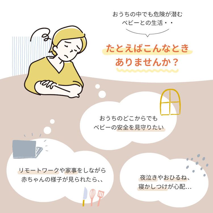 ベビーモニター ワイヤレス カメラ ワイヤレスベビーモニターmi・te・te 1750204077ベビーモニター 見守り モニター ベビーカメラ セーフティ ノイズキャンセル機能 ナイトビジョン 通話 盗聴防止 防犯 赤ちゃん 寝室 KISSBABY KISSBABY