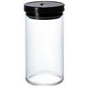 HARIO 保存容器 コーヒー粉 珈琲キャニスター L ブラック MCNR-300-Bコーヒー豆 コーヒー器具 砂糖 シリアル 広口 ハリオ キャニスター ABS樹脂 匂い移りしにくい