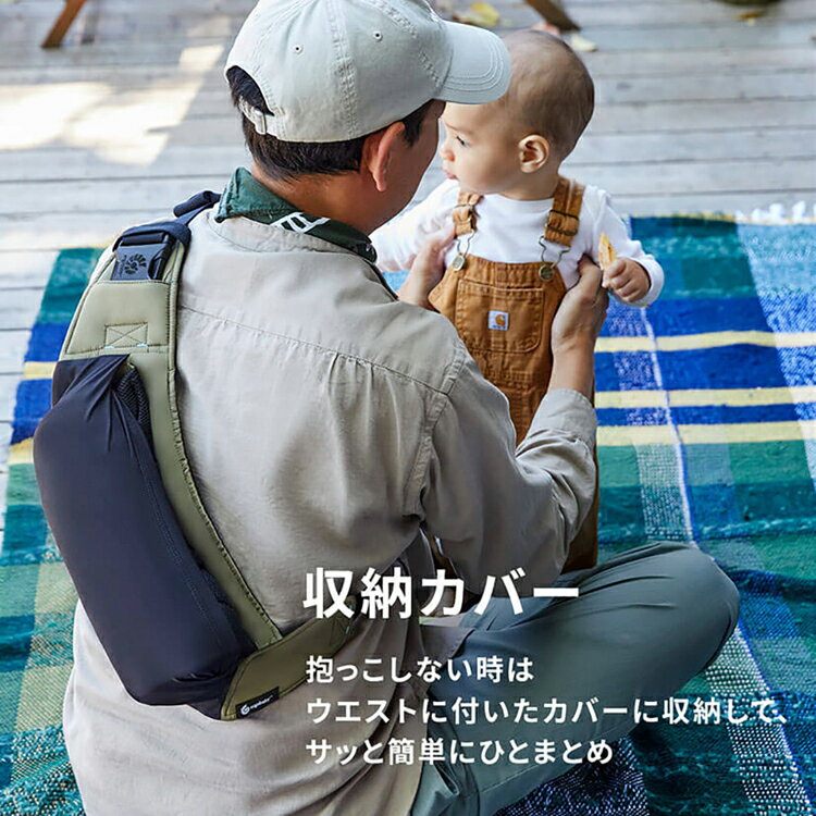 抱っこ紐 エルゴベビー だっこひも EBC AWAY/ CREGBCAWYベビー アウェイ 抱っこひも ベビーキャリア Ergobaby プレゼント ギフト 通気性 安心 機能性 DADWAY ダッドウェイ オリーブグリーン グラファイトグレー ミッドナイトブルー 3