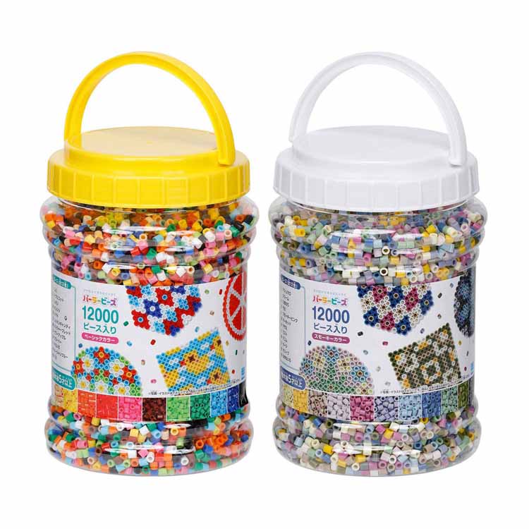 12000ピース入り 80-17580カワダ パーラービーズ ベーシック 12000ピース 12000P アイロンビーズ ミックスビーズ 容器入り プレゼント ...