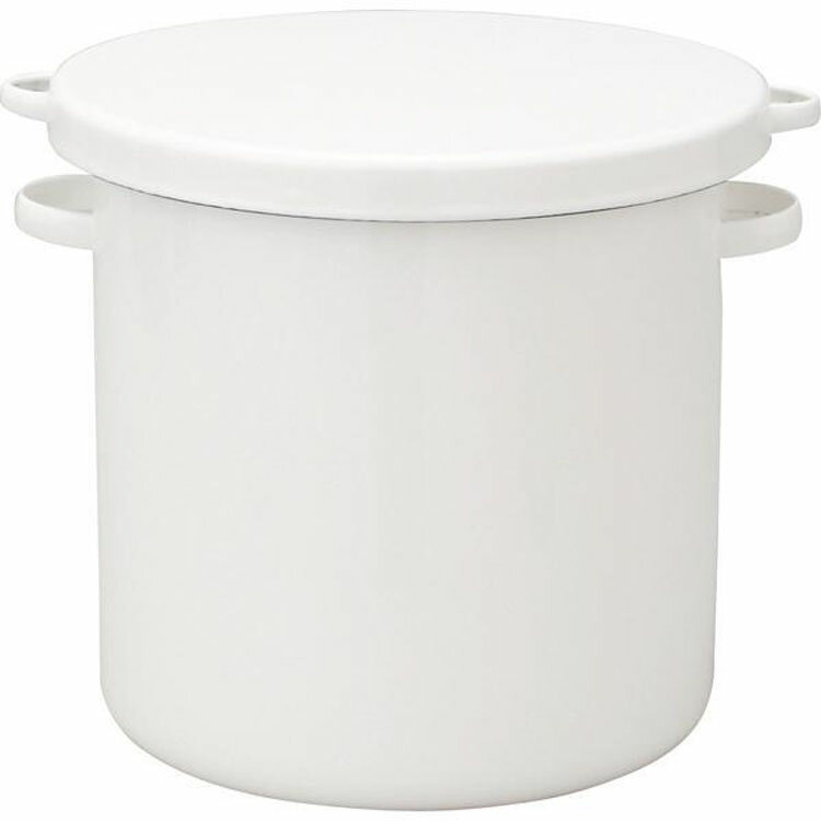 ホワイトシリーズ ラウンドストッカー 24cm WRS24 送料無料 ストッカー 保存容器 保存 容器 食品保存 丸 おしゃれ ホーロー ほうろう 琺瑯 キッチン用品 キッチン 漬け物 漬物 野田琺瑯 【D】