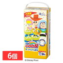 【PH24a】オムツ パンツ 送料無料 ディズニー おむつ ビッグ 6個セット グーン まっさらさら通気 BIGより大きい 13〜25kg 204枚 34枚×6...
