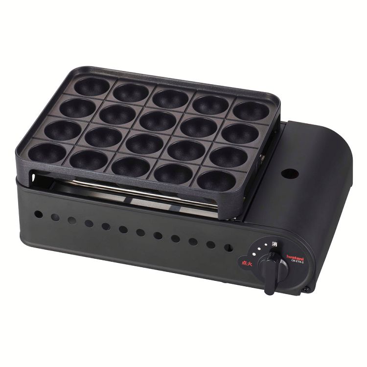 カセットガスたこ焼器 炎たこ2 マットブラック CB-ETK-2 送料無料 炎たこ たこ焼き カセットガス カセットボンベ たこ焼き器 タコパ たこ焼きパーティー イワタニ 岩谷産業 IWATANI 【D】のサムネイル