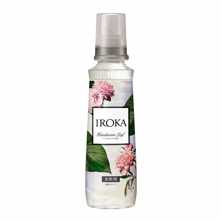 【6月1日限定最大100%ポイントバック！】IROKA ハンサムリーフの香り 本体 570ml 花王 イロカ 柔軟剤 本体 透明タイプ ピュアムスク アンバー 上品な香り Kao Softener 【D】のサムネイル
