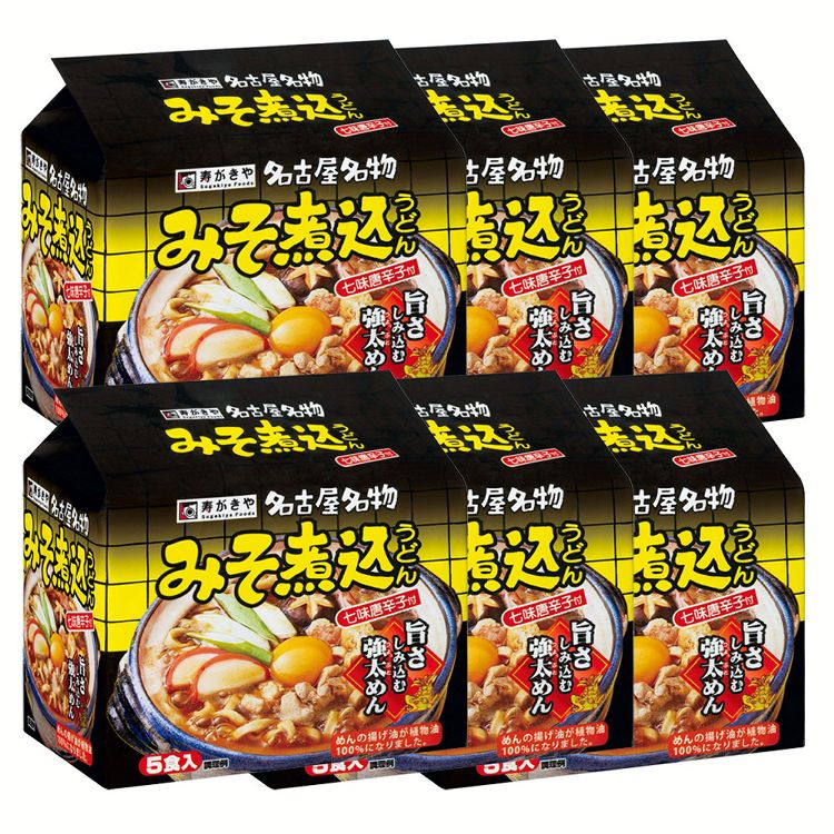 【6個】5食入みそ煮込 8510寿がきや スガキヤ インスタントめん 袋めん うどん みそ煮込み 味噌 【D】のサムネイル