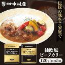 【5個】中村屋 食品 レトルト レトルトカレー 純欧風ビーフカリー カレー 小容量 欧風 少なめ プチ 濃厚 マイルド 新宿中村屋 コク深いデミの芳醇リッチ クリーミーなコクの濃厚リッチ【iris_dl05】