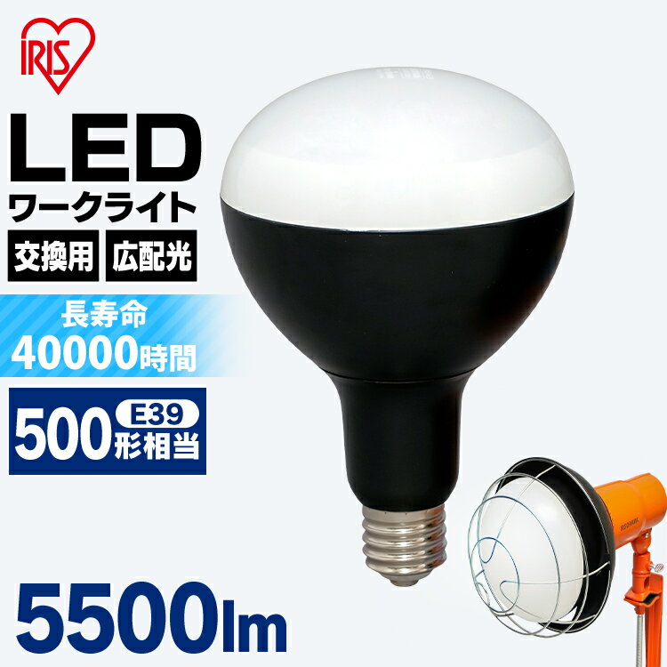 LED電球 E39 投光器 led 屋外 LED電球 e39 LDR45D-H-E39 アイリスオーヤマ 投光器用交換電球 e39 作業灯 防水 投光器 LED作業灯 5500ml LED投光器 昼光色 LED ワークライト クランプライト 作業場 広配光 非常時 非常灯 災害 防災 交換電球