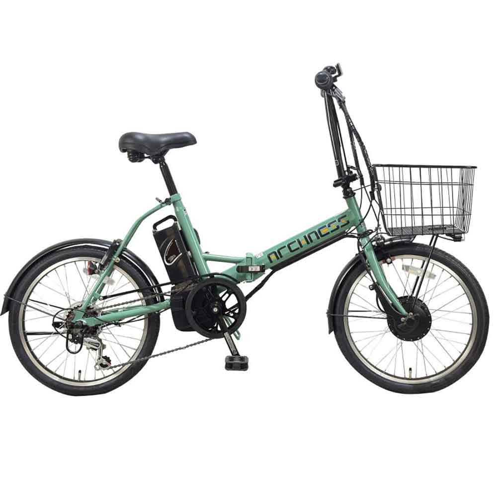 楽天市場】自転車 カゴ付き（カラーカーキグリーン）の通販
