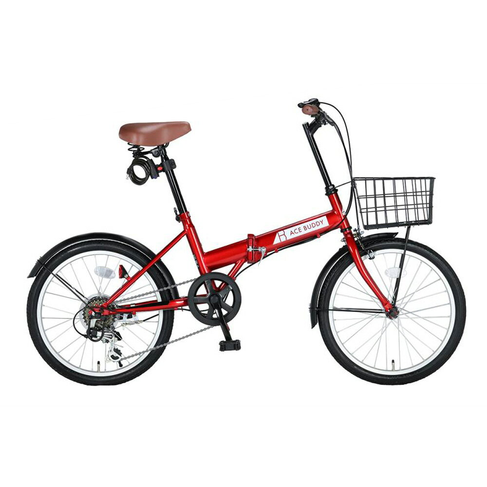 楽天市場】ホワイト（カラーレッド）（折りたたみ自転車｜自転車