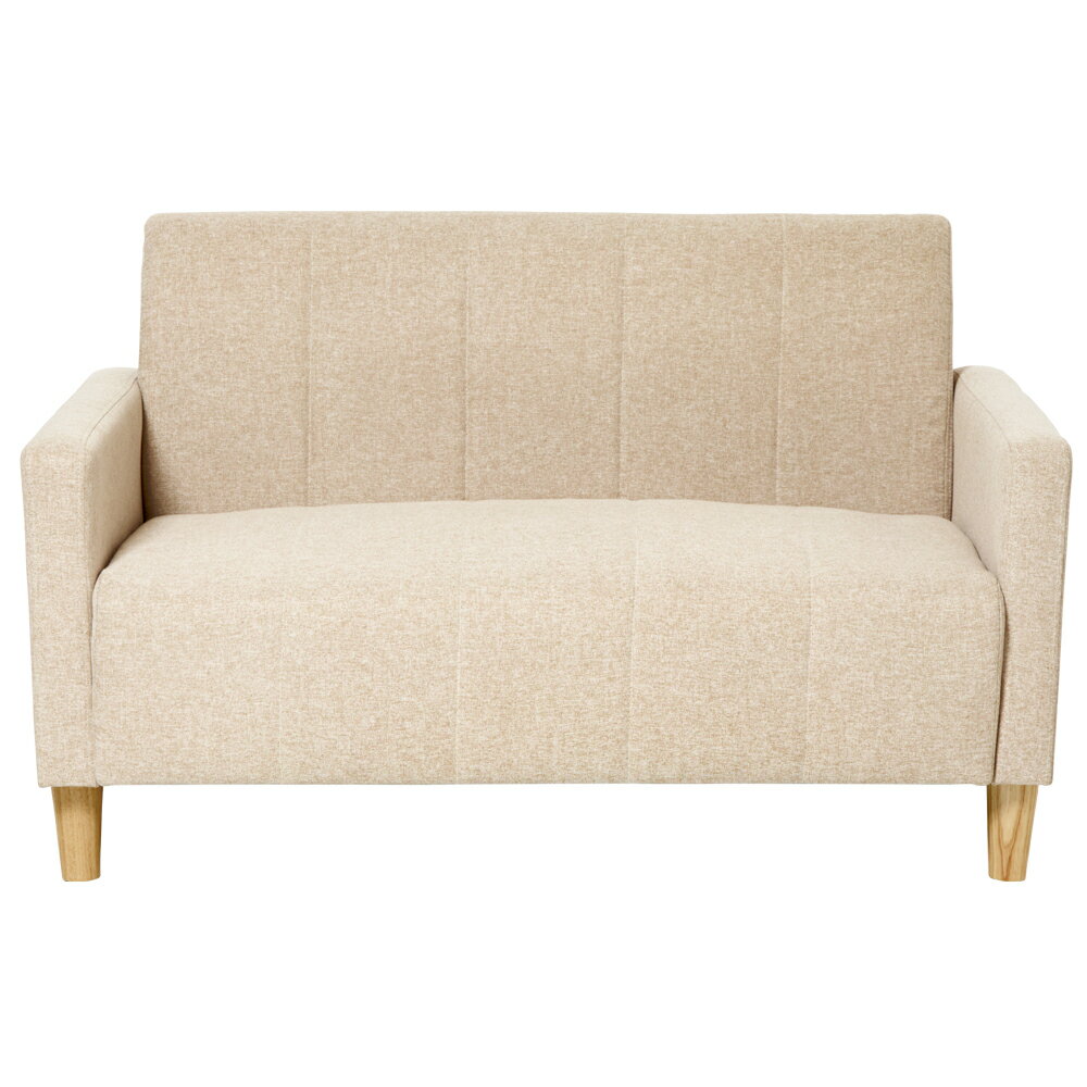 ソファ　2人掛け　シンプル　フロアソファ　リビングソファ　ベージュ 楽天市場】ソファー 2人掛け 140cm スチール脚 幅180cm 3人掛け ソファ