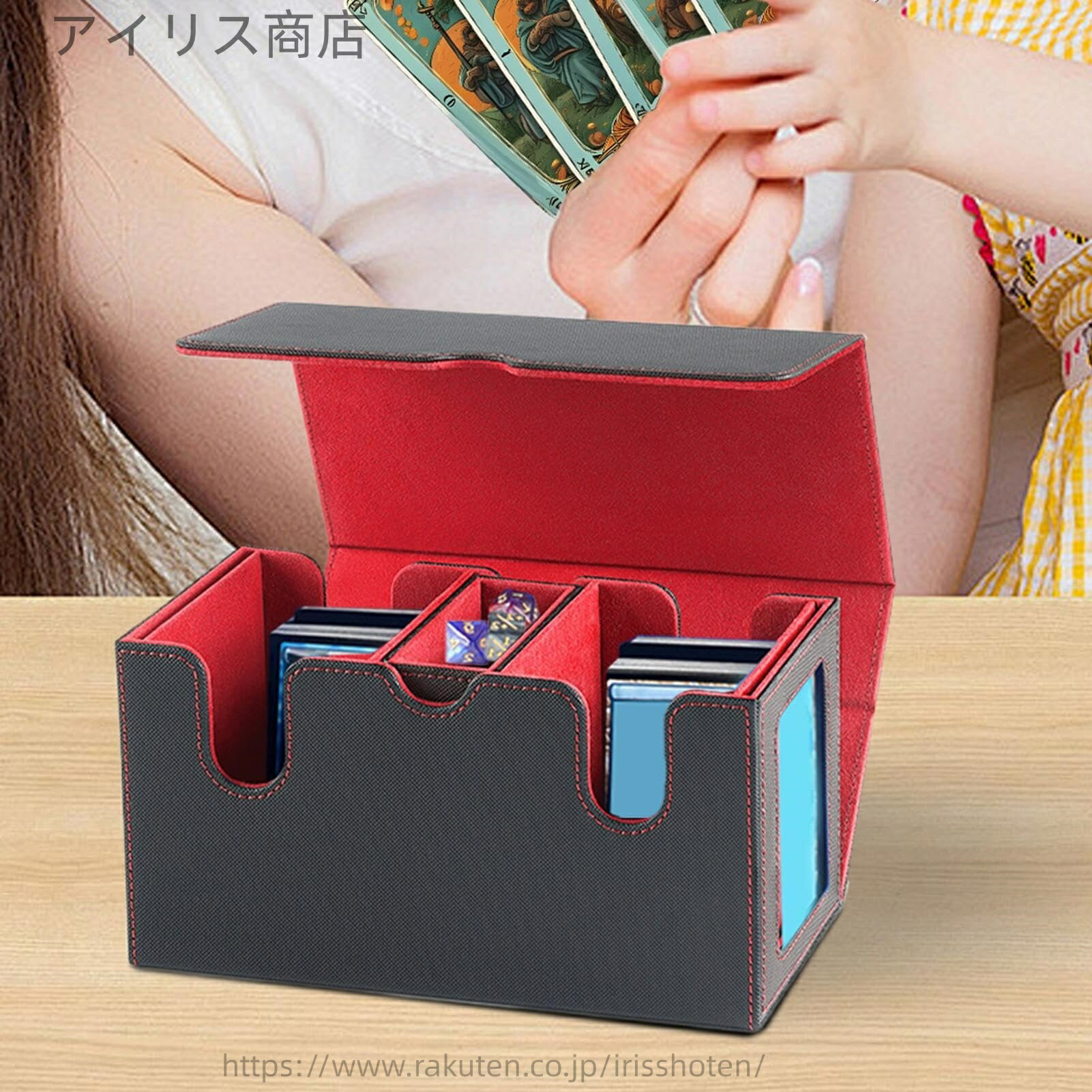 【送料無料】トレーディングカードストレージボックス、収集可能なトレーディングカードのケース ダイ..