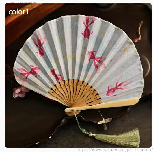 【送料無料】うちわ レディース 竹綿 折りたたみ ドット柄 金魚柄 和風 和装小物 猛暑対策 夏の行事 花..