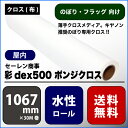 彩dex500(サイデックス500) ポンジクロス 【W： 1067 mm × 30 M】水性 ロール紙