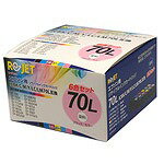 EPSON ( エプソン ) IC6CL70L 6色パック ICBK70L / ブラック ICC70L / シアン ICM70L / マゼンダ ICY70L / イエロー ICLC70L / ライトシアン ICLM70L / ライトマゼンダ ( Enex : エネックス Rejet : リジェット リサイクルインク / 再生インク)