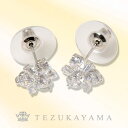 ピアス レディース シルバー ゴールド ブランド CZダイヤ(キュービックジルコニア) シルバー925 フラワー 花形 セット シンプル 定番 ジルコニア 金属アレルギー レディス プレゼント ギフト 【メール便送料無料】(4)