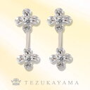 ピアス レディース シルバー CZダイヤ(キュービックジルコニア) シルバー925 ブランド 四葉クローバー ぶらさがり セット シンプル 定番 ジルコニア 金属アレルギー レディス プレゼント ギフト 【メール便送料無料】