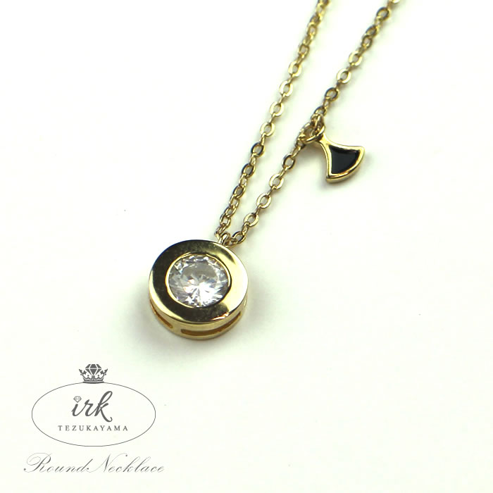 ネックレス レディース ラウンド ゴールド シルバー925 ジュエリー レディス アクセサリー ペンダント CZダイヤ(キュービックジルコニア) 金属アレルギー 女性 大人 プレゼント ギフト ブランド 人気 かわいい おしゃれ 【メール便送料無料】