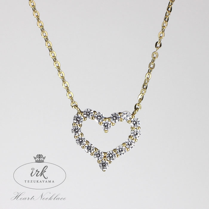 Rakuten - ネックレス レディース ハート ゴールド シルバー925 ジュエリー レディス アクセサリー ペンダント CZダイヤ（キュービックジルコニア） 金属アレルギー 女性 大人 プレゼント ギフト ブランド 人気 かわいい おしゃれ 【メール便送料無料】