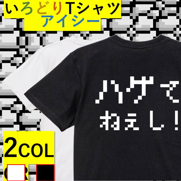 Rakuten - 【長袖・ドライ有】ファミコン風ハゲ系Tシャツ【ハゲてねぇし！(横)】 おもしろTシャツ ネタTシャツ 文字Tシャツ ギフト プレゼント かわいい メッセージ 名言 団体 ウケ狙い 誕生日 記念日 職場 飲み会 推し活 出し物 発表会 学生 綿 ゆるふわ ゆる文字 ドット ゲーム