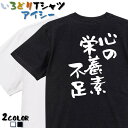 【長袖・ドライ有】病気系Tシャツ【心の栄養素不足】 おもしろTシャツ ネタTシャツ 文字Tシャツ ギフト プレゼント かわいい メッセージ 名言 団体 ウケ狙い 誕生日 記念日 職場 飲み会 推し活 出し物 発表会 学生 綿