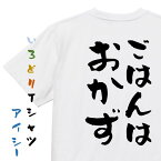 【長袖・ドライ有】デブ系Tシャツ【ごはんはおかず】おもしろTシャツ ネタTシャツ 文字Tシャツ ギフト プレゼント 贈り物 メッセージ 名言 団体 ウケ狙い 誕生日 記念日 職場 飲み会 推し活 出し物 発表会 学生