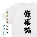 【長袖・ドライ有】ネタ系Tシャツ【俺、最強】おもしろTシャツ ネタTシャツ 文字Tシャツ ギフト プレゼント 贈り物 メッセージ 名言 団体 ウケ狙い 誕生日 ...
