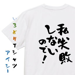 【長袖・ドライ有】ポジティブ系Tシャツ【私、失敗しないので！】おもしろTシャツ ネタTシャツ 文字Tシャツ ギフト プレゼント 贈り物 メッセージ 名言 団体 ウケ狙い 誕生日 記念日 職場 飲み会 推し活 出し物 発表会 学生