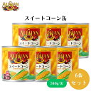 【6/22~26限定最大400offクーポン】アリサン スイートコーン缶 340g x6缶 コーン缶詰 塩味 とうもろこし本来の甘み 無添加保存食