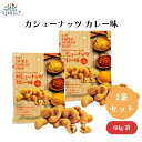 カシューナッツ カレー味 60g x2袋 16種スパイス&ハーブブレンドカレー 無添加 風味豊か