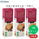 むそう バタービスケット・ベリー 4枚×3袋 x3個 EU認定の有機発酵バターを20%使用 甘酸っぱいドライクランベリーがたっぷり入ったソフトな食感