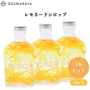 【6/22~26限定最大400offクーポン】レモネードシロップ 250g x3本 国産レモン 本格 手軽 炭酸水 簡単レモネード