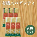 【7/19~25限定最大400offクーポン】 オーサワの有機スパゲッティ 500g 6袋 有機 パスタ 乾麺 デュラムセモリナ