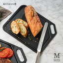 ★エントリー+P5倍全商品対象★KEVNHAUN ケヴンハウン ウッドファイバーカッティングボード M ブラック KDS.4501 天然木繊維 まな板 食洗機対応ウッドファイバー 耐久性 両面溝付き キャンプ アウトドア プレート