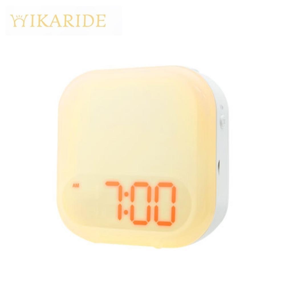GDT 光振動 目覚まし時計 ホワイト COC-01 大音量 デジタル 振動 照明 光 光る 光で起きる 暗くても見える 時計