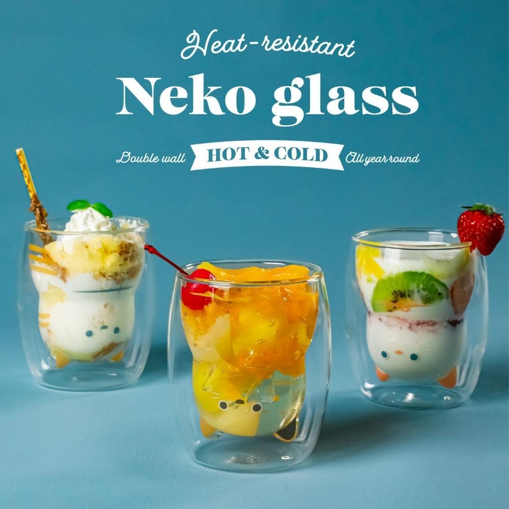 シービージャパン耐熱ネコダブルグラ...