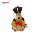 ★店内全品対象エントリーで+P5倍 ノルディカニッセ お菓子を抱えた犬 Joy to the world NRD120769 木製 人形 デンマーク クリスマス プレゼント ギフト 飾り 窓 子供 大人 おもちゃ 新作 北欧 インテリア