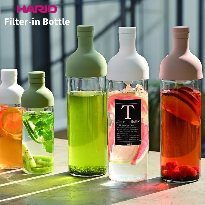 HARIO ハリオ ワインボトル型 FIB-75 水出し茶ボトル 750ml 日本製 食洗機対応 フィルターインボトル 水筒 マグ