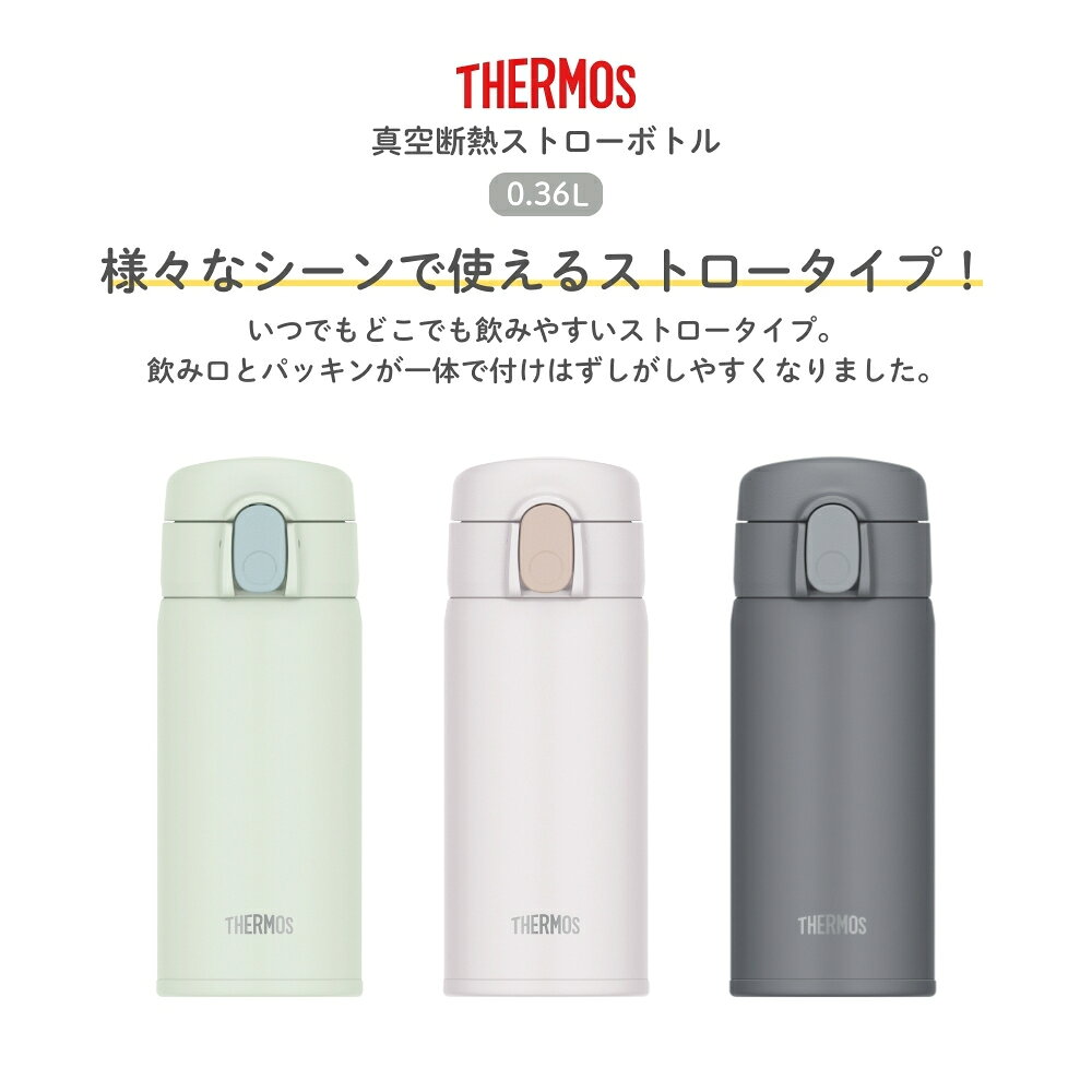 【エントリー＋P5倍全商品対象】サーモス 真空断熱ストローボトル 水筒 0.36L FKA-...