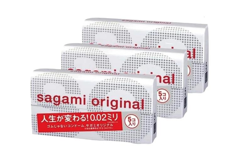 サガミオリジナル コンドーム 0.02  5個入×3箱