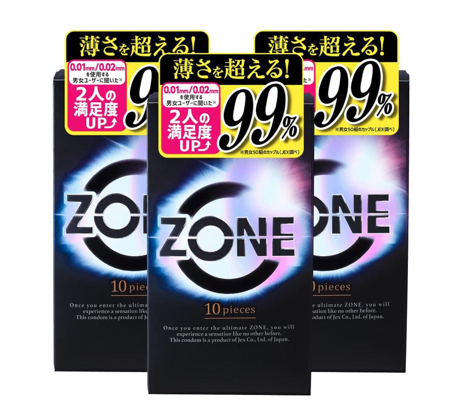 ZONE コンドーム 10個入 ゾーン 3箱 セット