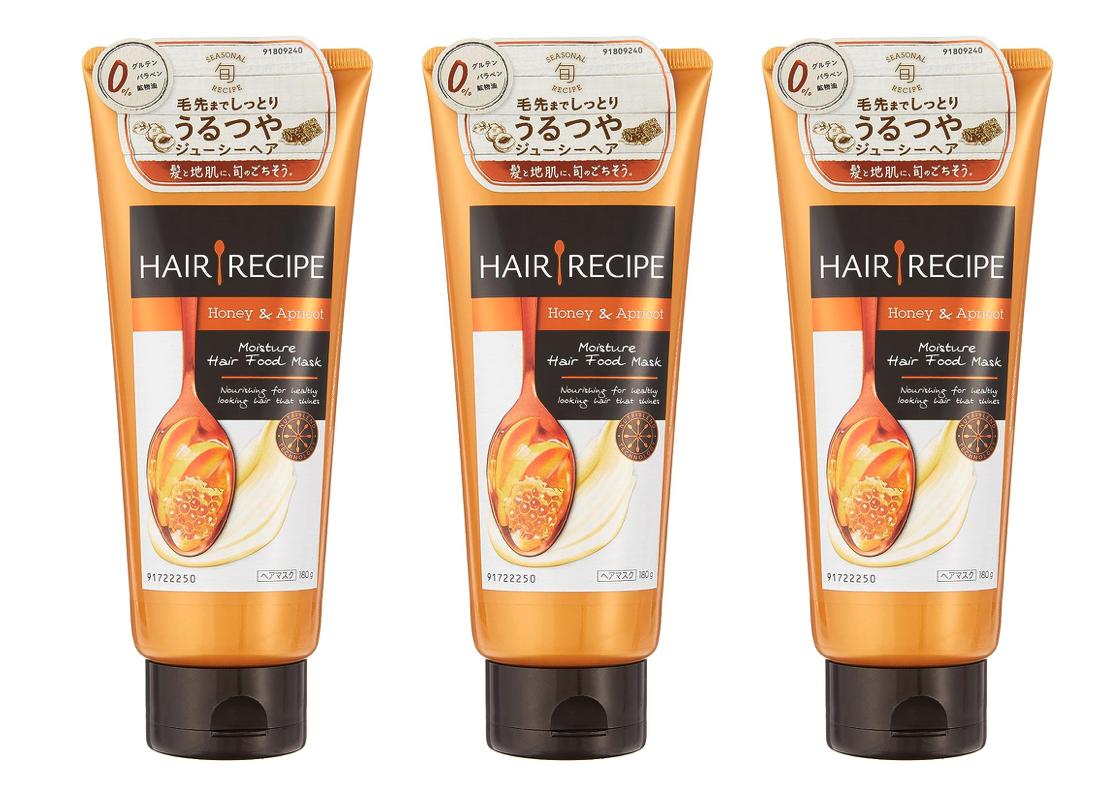 ヘアレシピ 洗い流すトリートメント ハニーアプリコットエンリッチモイスチャーレシピ 本体 180g　×3個